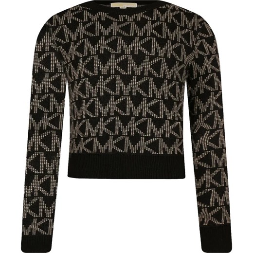 Sweter dziewczęcy Michael Kors Kids z wiskozy na zimę
