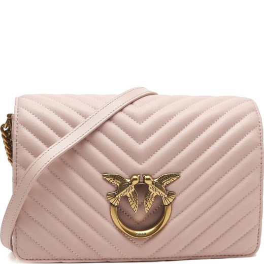 Pinko Skórzana torebka na ramię LOVE CLICK CLASSIC SHEEP NAPPA Pinko OS Gomez Fashion Store wyprzedaż