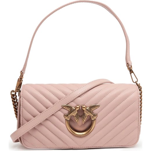 Pinko Skórzana torebka na ramię LOVE CLICK Pinko OS okazyjna cena Gomez Fashion Store
