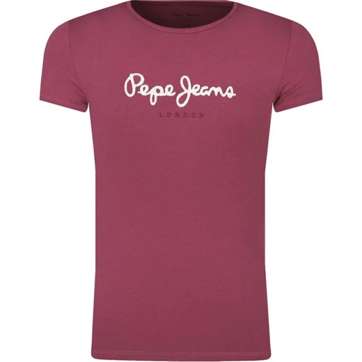 Pepe Jeans London T-shirt HANA GLITTER | Regular Fit ze sklepu Gomez Fashion Store w kategorii Bluzki dziewczęce - zdjęcie 163945361