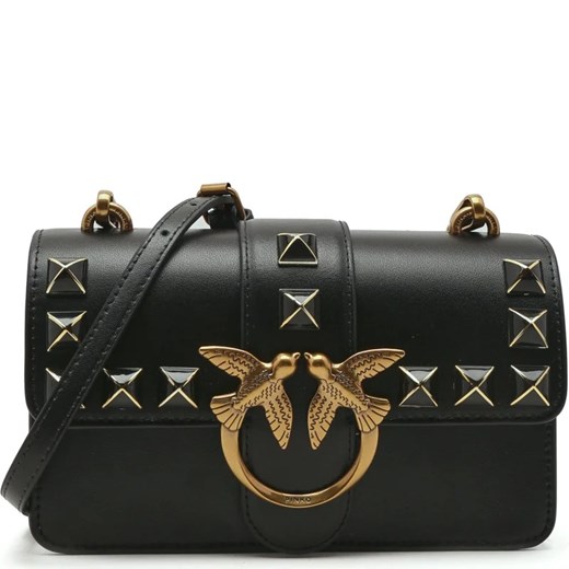 Pinko Skórzana listonoszka LOVE ONE MINI CL VITELLO SETA Pinko OS wyprzedaż Gomez Fashion Store