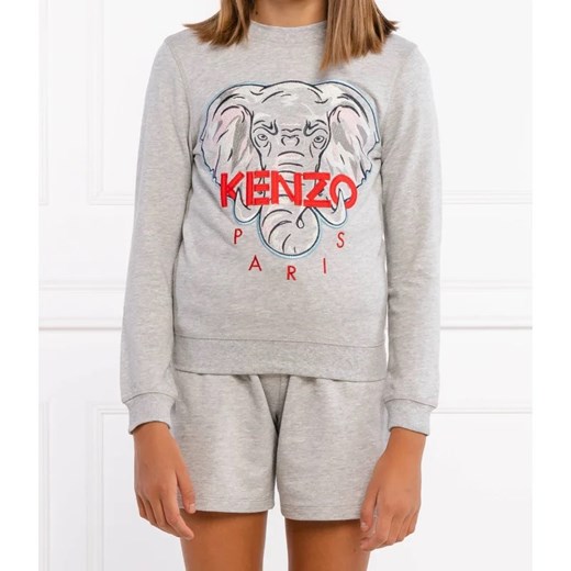 Bluza dziewczęca Kenzo Kids w nadruki bawełniana