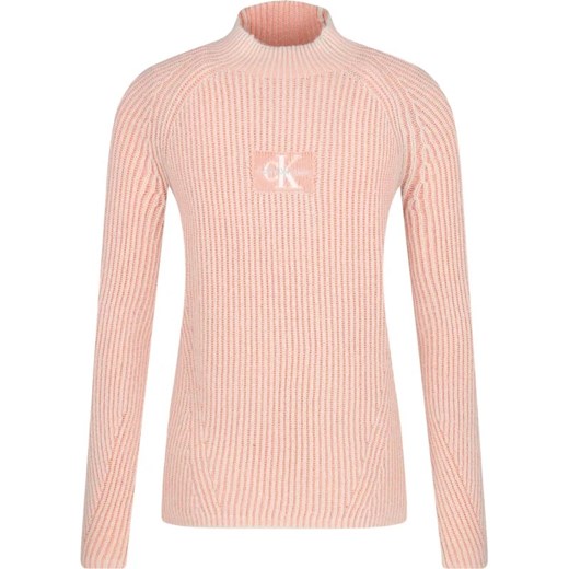 CALVIN KLEIN JEANS Sweter | Regular Fit | z dodatkiem wełny ze sklepu Gomez Fashion Store w kategorii Swetry dziewczęce - zdjęcie 163947851