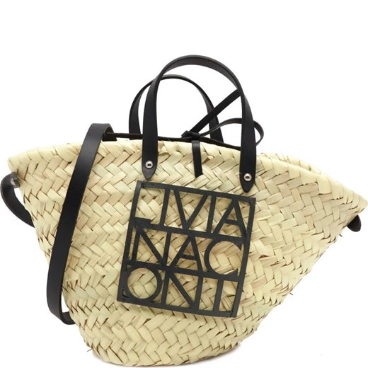 Liviana Conti Shopperka MINI | z dodatkiem skóry ze sklepu Gomez Fashion Store w kategorii Torby Shopper bag - zdjęcie 163948123