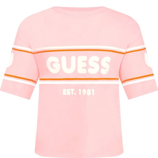 Bluzka dziewczęca różowa Guess