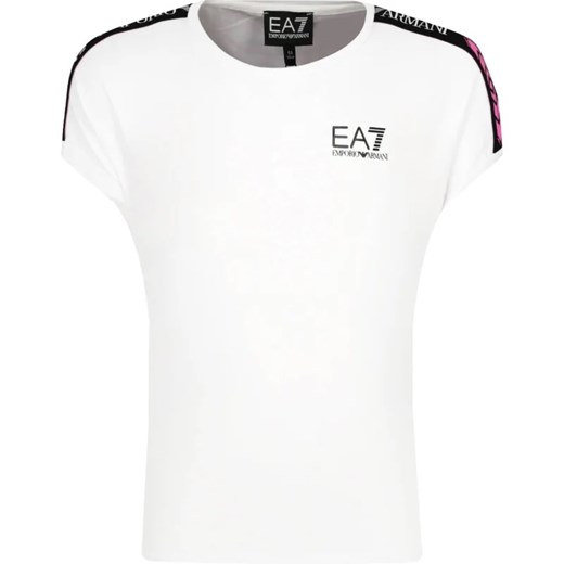 EA7 T-shirt | Regular Fit ze sklepu Gomez Fashion Store w kategorii Bluzki dziewczęce - zdjęcie 163949224