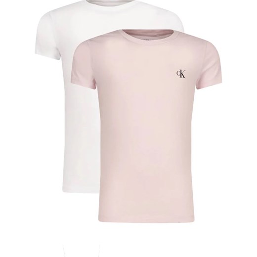 CALVIN KLEIN JEANS T-shirt 2-pack | Slim Fit ze sklepu Gomez Fashion Store w kategorii Bluzki dziewczęce - zdjęcie 163949242