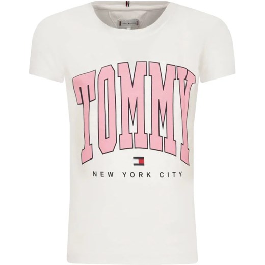 Tommy Hilfiger T-shirt | Regular Fit ze sklepu Gomez Fashion Store w kategorii Bluzki dziewczęce - zdjęcie 163949334