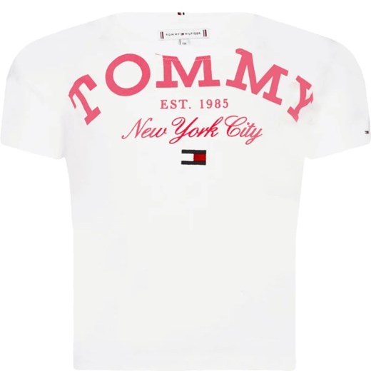 Tommy Hilfiger T-shirt | Regular Fit ze sklepu Gomez Fashion Store w kategorii Bluzki dziewczęce - zdjęcie 163949370