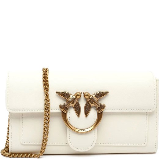 Pinko Skórzana listonoszka LOVE ONE WALLET C VITELLO SETA Pinko OS Gomez Fashion Store