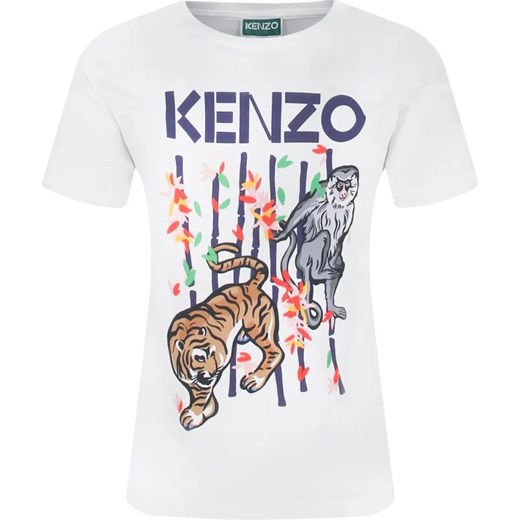 KENZO KIDS T-shirt | Regular Fit ze sklepu Gomez Fashion Store w kategorii Bluzki dziewczęce - zdjęcie 163949470