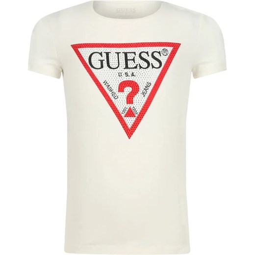 Guess T-shirt | Regular Fit ze sklepu Gomez Fashion Store w kategorii Bluzki dziewczęce - zdjęcie 163949502