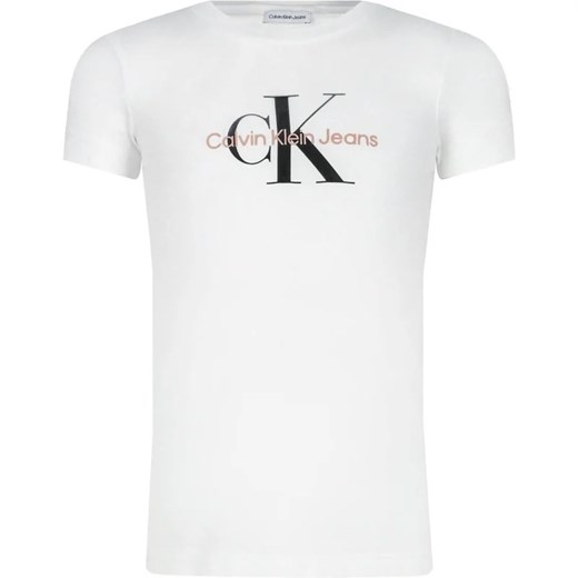 CALVIN KLEIN JEANS T-shirt | Regular Fit ze sklepu Gomez Fashion Store w kategorii Bluzki dziewczęce - zdjęcie 163949553