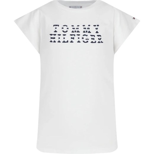 Tommy Hilfiger T-shirt | Regular Fit ze sklepu Gomez Fashion Store w kategorii Bluzki dziewczęce - zdjęcie 163949584