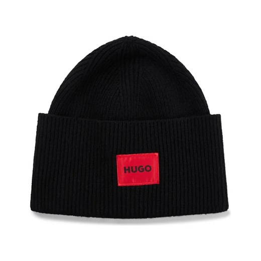 HUGO Wełniana czapka Xaff 6 ze sklepu Gomez Fashion Store w kategorii Czapki zimowe męskie - zdjęcie 163951554