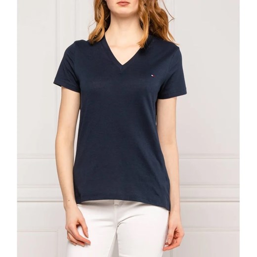 Tommy Hilfiger T-shirt HERITAGE | Regular Fit ze sklepu Gomez Fashion Store w kategorii Bluzki damskie - zdjęcie 163953483