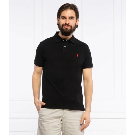 T-shirt męski Polo Ralph Lauren z bawełny czarny casualowy