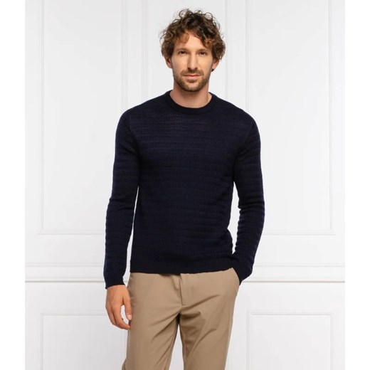 Emporio Armani Sweter | Regular Fit | z dodatkiem wełny ze sklepu Gomez Fashion Store w kategorii Swetry męskie - zdjęcie 163954032