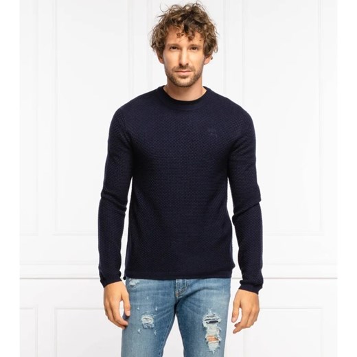 Emporio Armani Sweter | Regular Fit | z dodatkiem wełny ze sklepu Gomez Fashion Store w kategorii Swetry męskie - zdjęcie 163954050