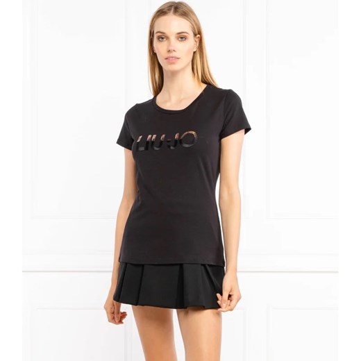 Liu Jo Sport T-shirt | Regular Fit ze sklepu Gomez Fashion Store w kategorii Bluzki damskie - zdjęcie 163954490