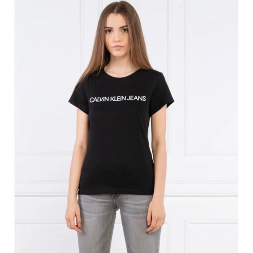 CALVIN KLEIN JEANS T-shirt 2-pack | Slim Fit ze sklepu Gomez Fashion Store w kategorii Bluzki damskie - zdjęcie 163954784