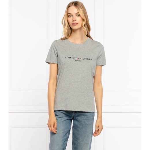 Tommy Hilfiger T-shirt | Regular Fit ze sklepu Gomez Fashion Store w kategorii Bluzki damskie - zdjęcie 163954791
