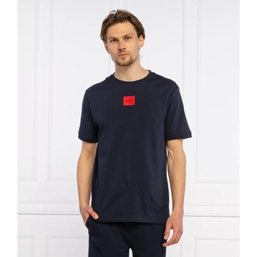 HUGO T-shirt Diragolino212 | Regular Fit ze sklepu Gomez Fashion Store w kategorii T-shirty męskie - zdjęcie 163955003