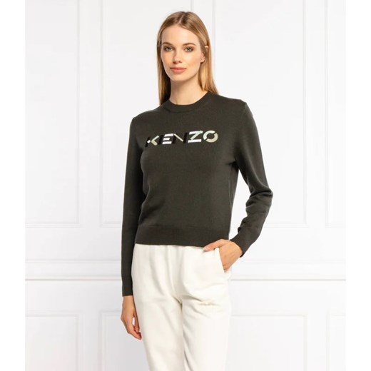 Kenzo Wełniany sweter | Regular Fit ze sklepu Gomez Fashion Store w kategorii Swetry damskie - zdjęcie 163955210