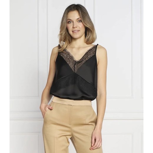 BOSS Satynowa bluzka Ilacea | Regular Fit 40 promocja Gomez Fashion Store