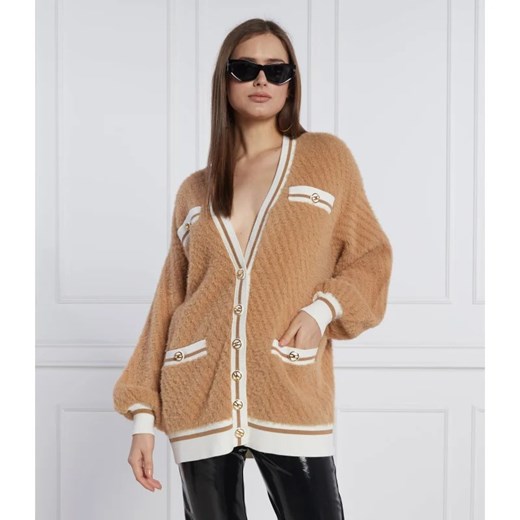 Elisabetta Franchi Kardigan | Loose fit | z dodatkiem wełny ze sklepu Gomez Fashion Store w kategorii Swetry damskie - zdjęcie 163956201