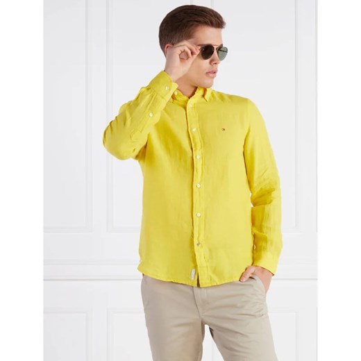 Tommy Hilfiger Lniana koszula | Slim Fit Tommy Hilfiger XL wyprzedaż Gomez Fashion Store