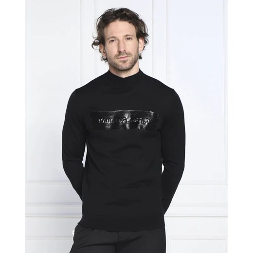 Karl Lagerfeld Wełniany sweter | Regular Fit Karl Lagerfeld S wyprzedaż Gomez Fashion Store
