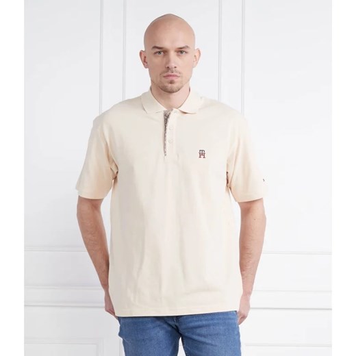 Tommy Hilfiger Polo MONOGRAM PLACKET ARCHIV | Loose fit Tommy Hilfiger XXL wyprzedaż Gomez Fashion Store