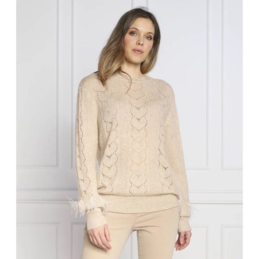Twinset U&B Sweter | Regular Fit | z dodatkiem wełny ze sklepu Gomez Fashion Store w kategorii Swetry damskie - zdjęcie 163957323