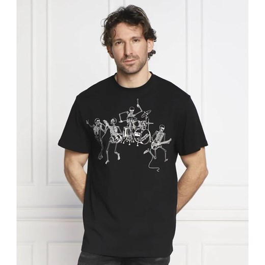 Alexander McQueen T-shirt SKELETON BAND PRT | Regular Fit L Gomez Fashion Store wyprzedaż