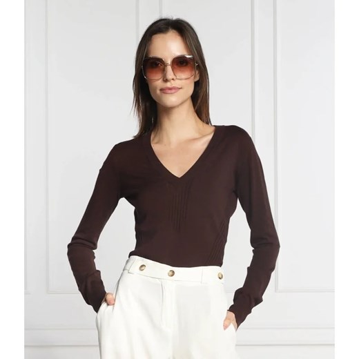Trussardi Sweter | Slim Fit ze sklepu Gomez Fashion Store w kategorii Swetry damskie - zdjęcie 163957920