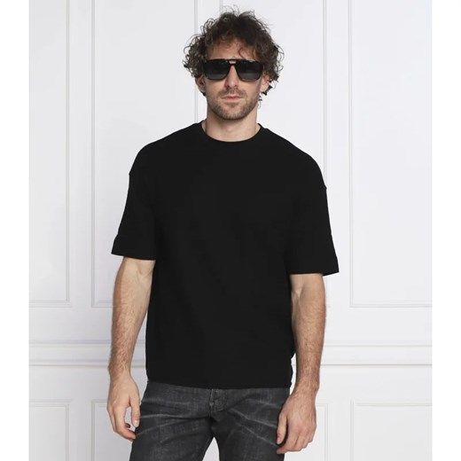 T-shirt męski Emporio Armani casual wiosenny bawełniany z krótkimi rękawami