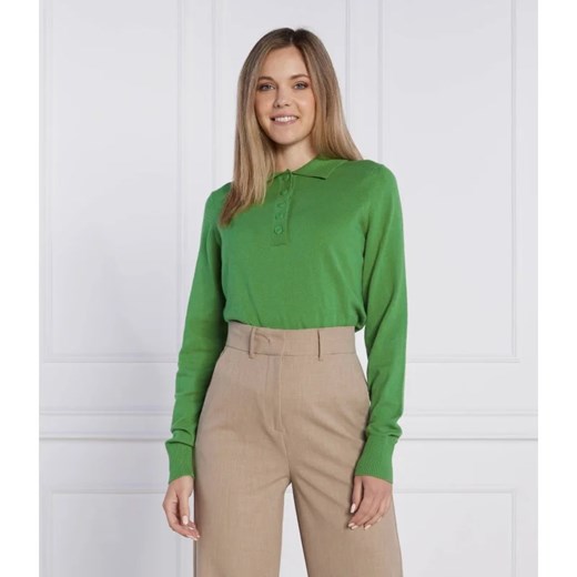 Samsøe Samsøe Wełniane polo | Regular Fit S okazja Gomez Fashion Store