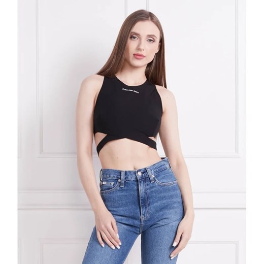 Bluzka damska Calvin Klein z elastanu