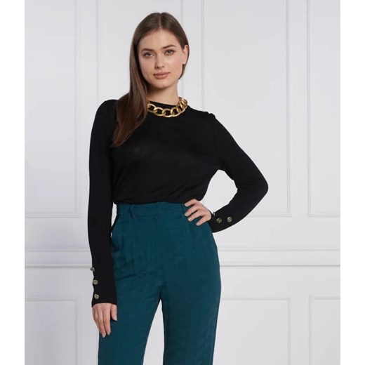 Michael Kors Wełniany sweter MERINO BUTTON | Regular Fit Michael Kors L promocja Gomez Fashion Store