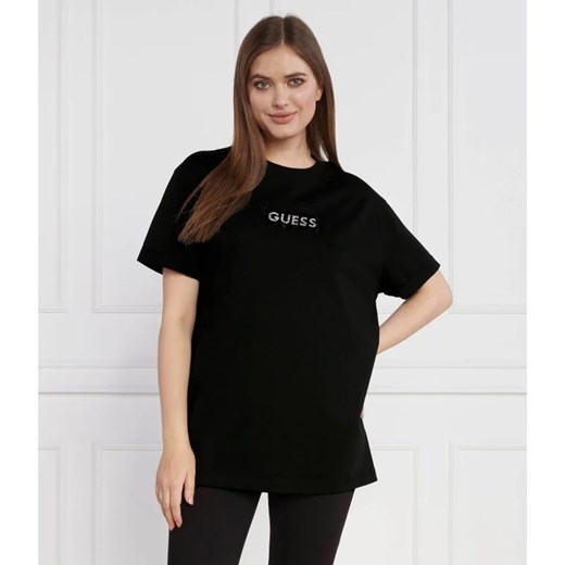 GUESS T-shirt SS CN MINI BOX TEE | Regular Fit ze sklepu Gomez Fashion Store w kategorii Bluzki damskie - zdjęcie 163958780