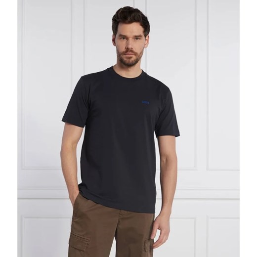 T-shirt męski czarny BOSS HUGO z krótkim rękawem