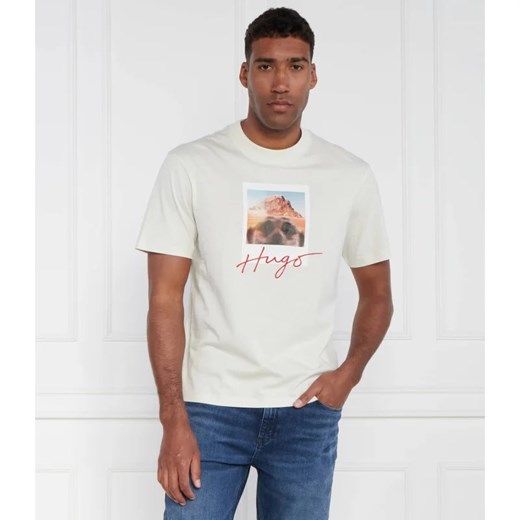 HUGO T-shirt Driceto 10233396 01 | Regular Fit XXL okazja Gomez Fashion Store