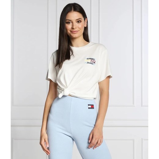 Tommy Jeans T-shirt | Regular Fit Tommy Jeans XS wyprzedaż Gomez Fashion Store