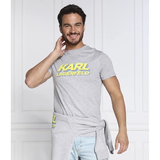 T-shirt męski Karl Lagerfeld szary