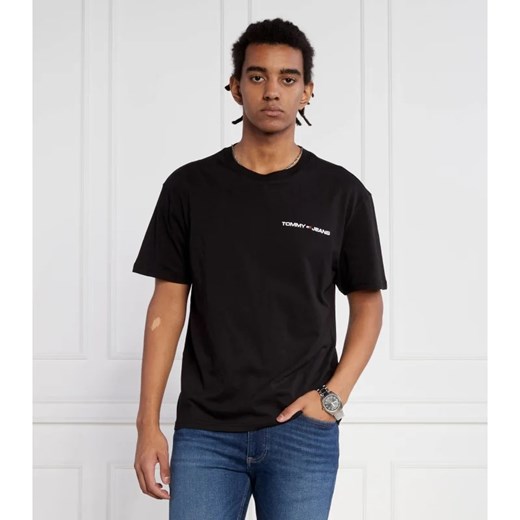 T-shirt męski Tommy Jeans bawełniany z krótkim rękawem 