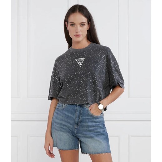 GUESS T-shirt SS STARS TEE | Loose fit ze sklepu Gomez Fashion Store w kategorii Bluzki damskie - zdjęcie 163959482