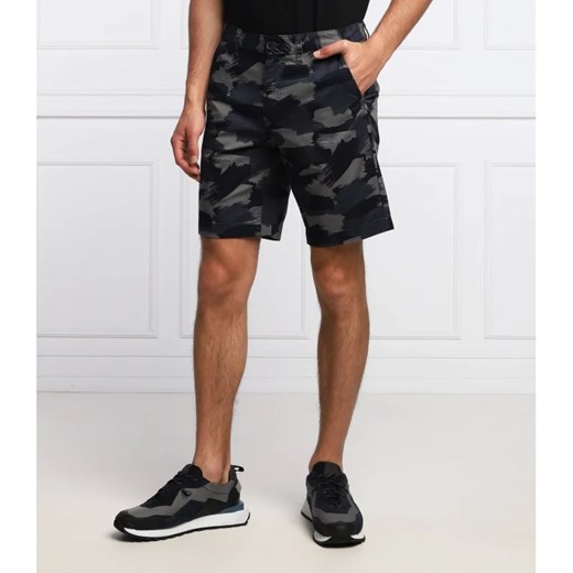 Spodenki męskie Armani Exchange we wzór moro z elastanu