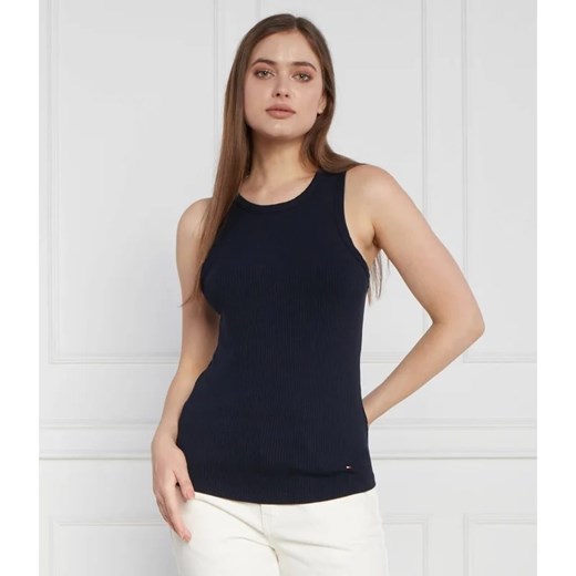 Bluzka damska Tommy Hilfiger z elastanu
