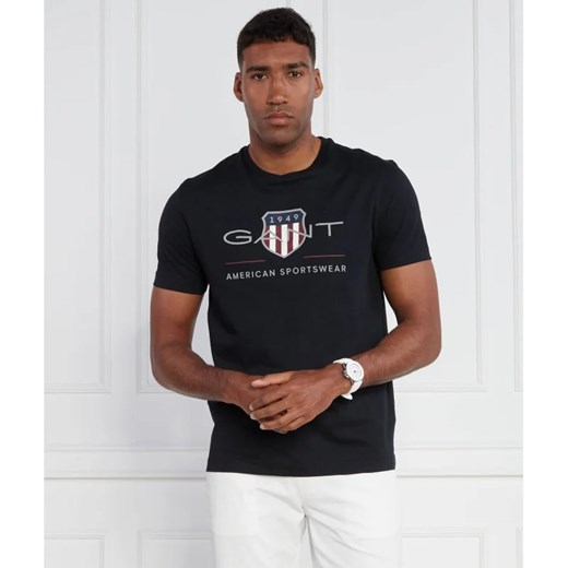T-shirt męski Gant z krótkim rękawem